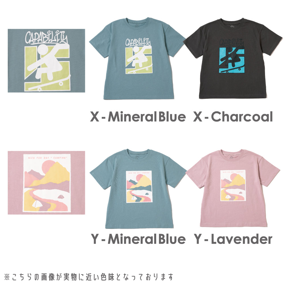 プリント半袖Tシャツ (グラフィック)