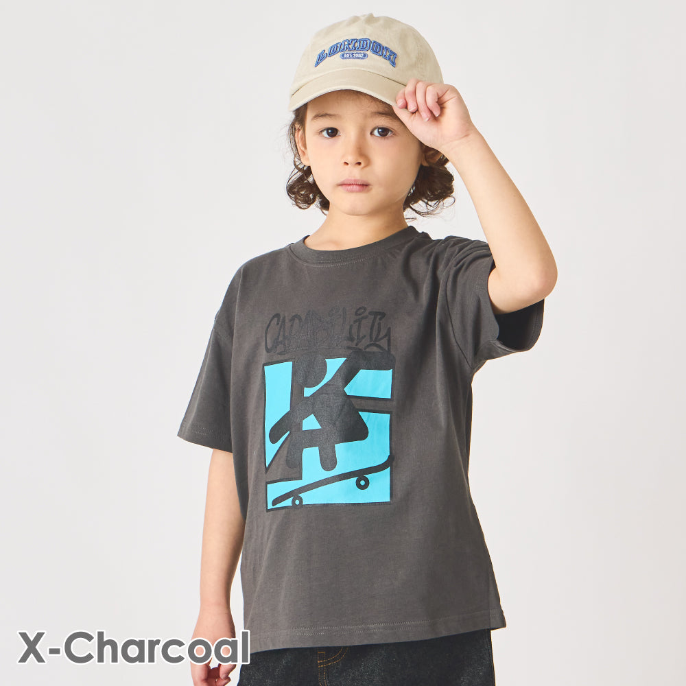 プリント半袖Tシャツ (グラフィック)
