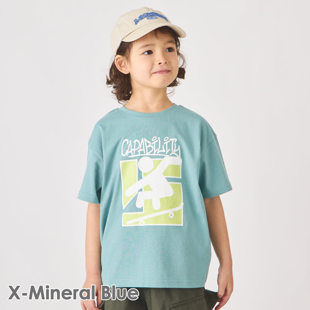 プリント半袖Tシャツ (グラフィック)