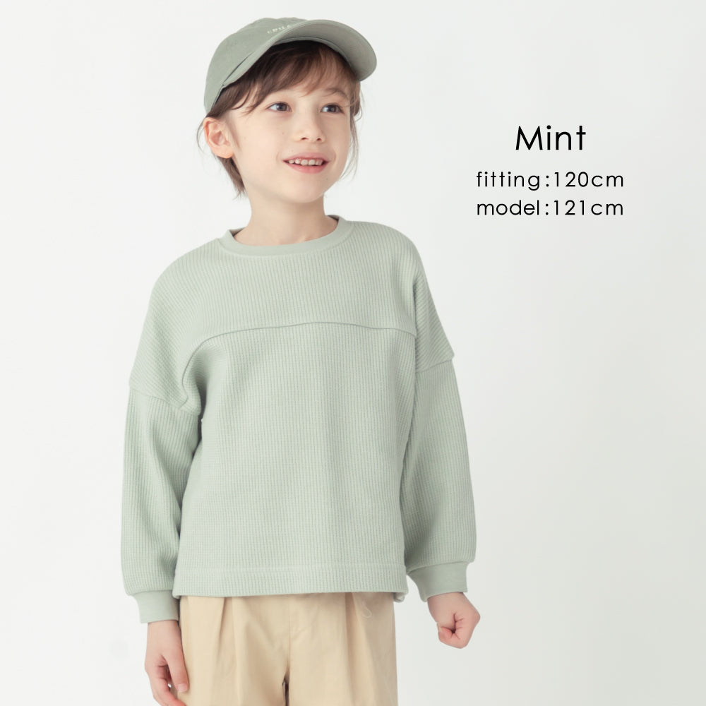 ビックシルエット ワッフル Tシャツ