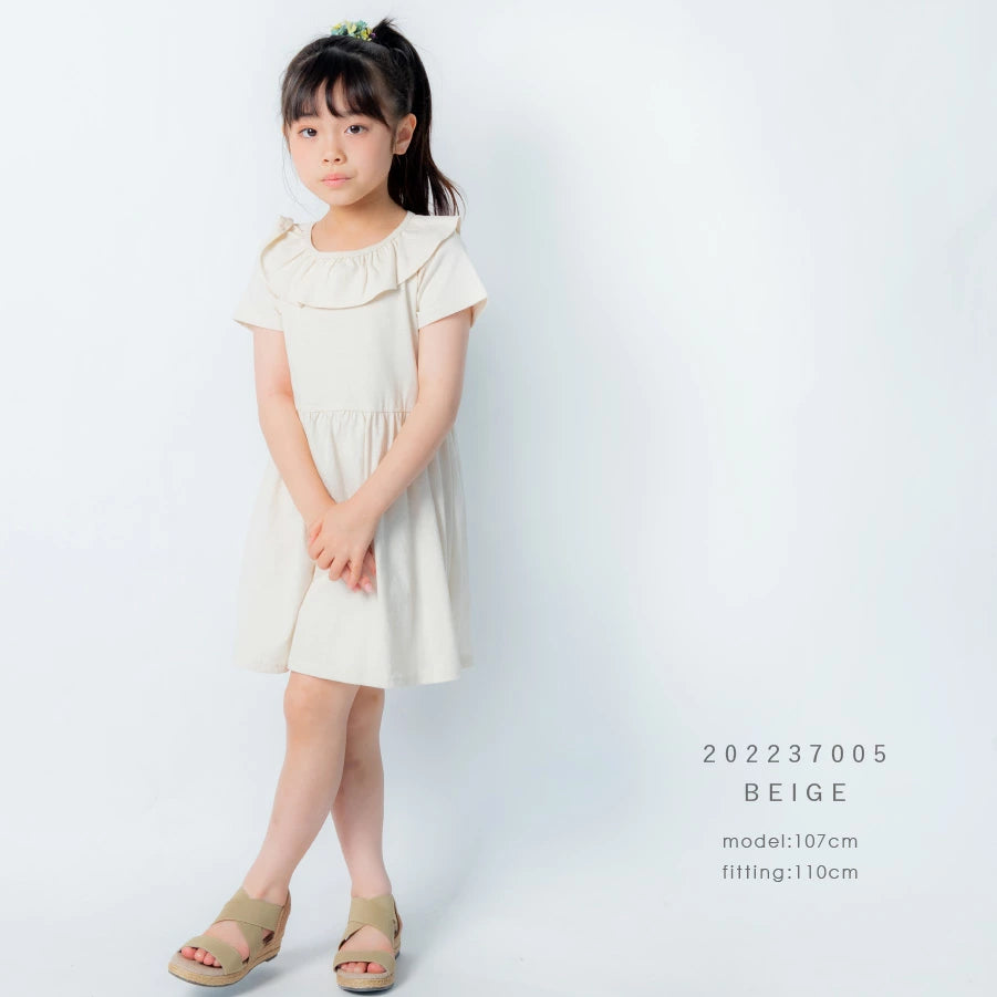 【OUTLET SALE】ガールズデザインワンピ