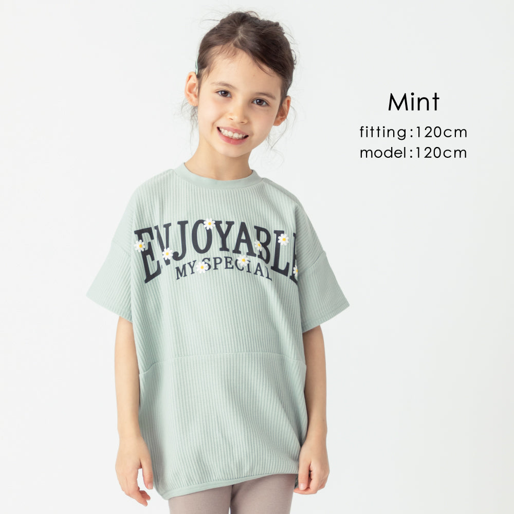 BIGシルエット ワッフルTシャツ
