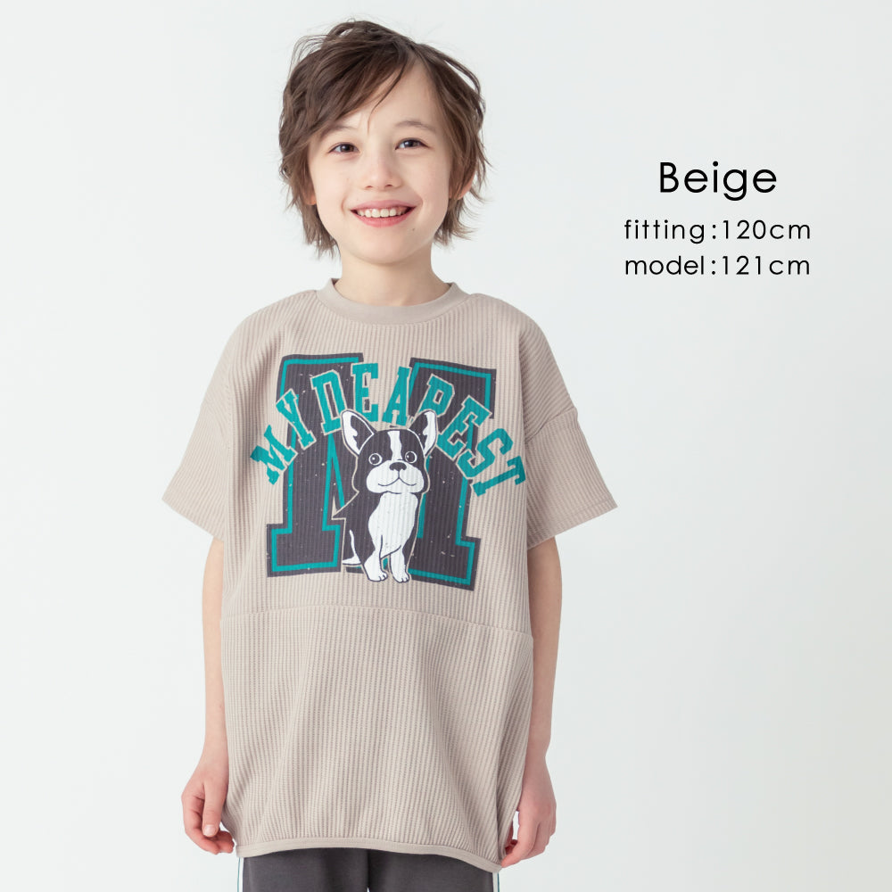 BIGシルエット ワッフルTシャツ