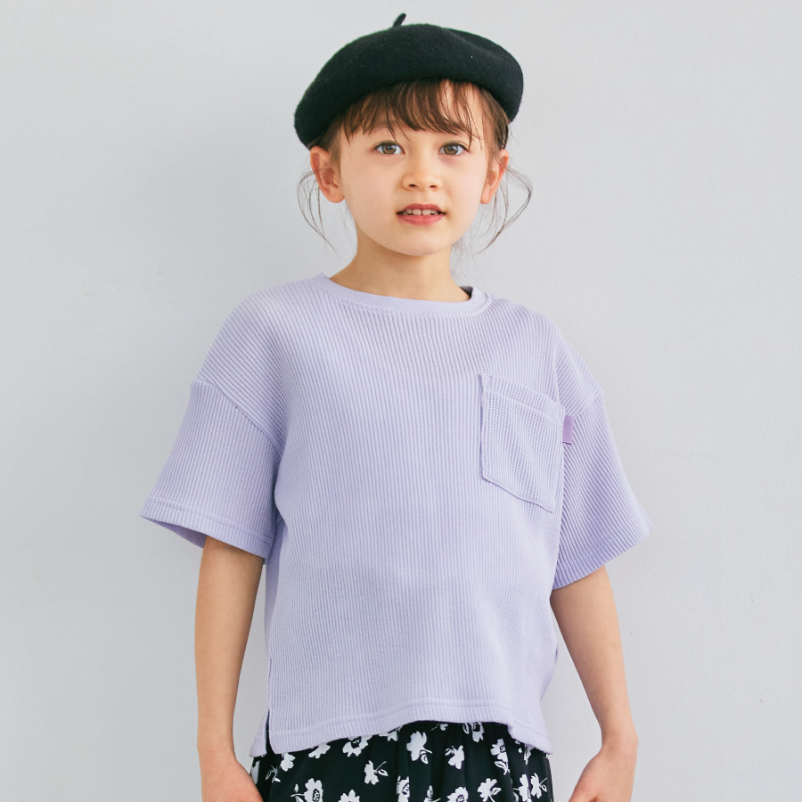 半袖ワッフルTシャツ