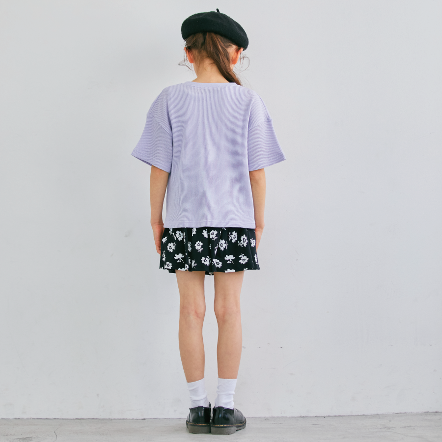 半袖ワッフルTシャツ