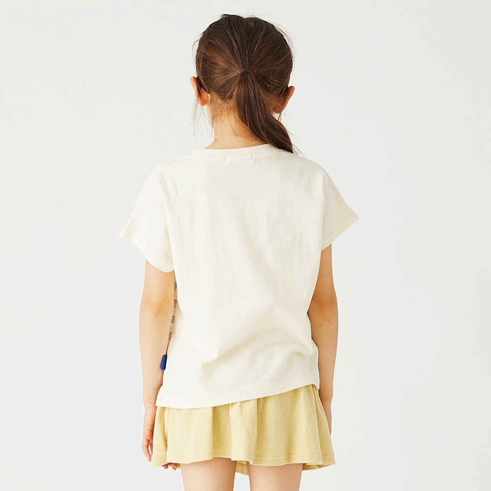 【OUTLET SALE】五線譜パネルボーダーTシャツ