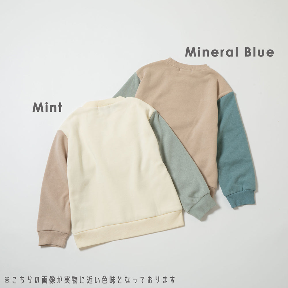 裏起毛恐竜刺繍トレーナー
