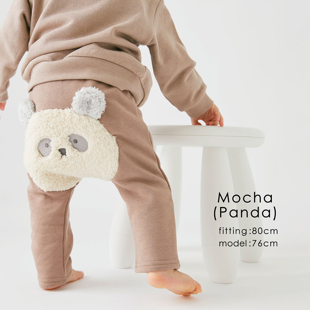 【OUTLET SALE】ベビー 裏起毛どうぶつパンツ