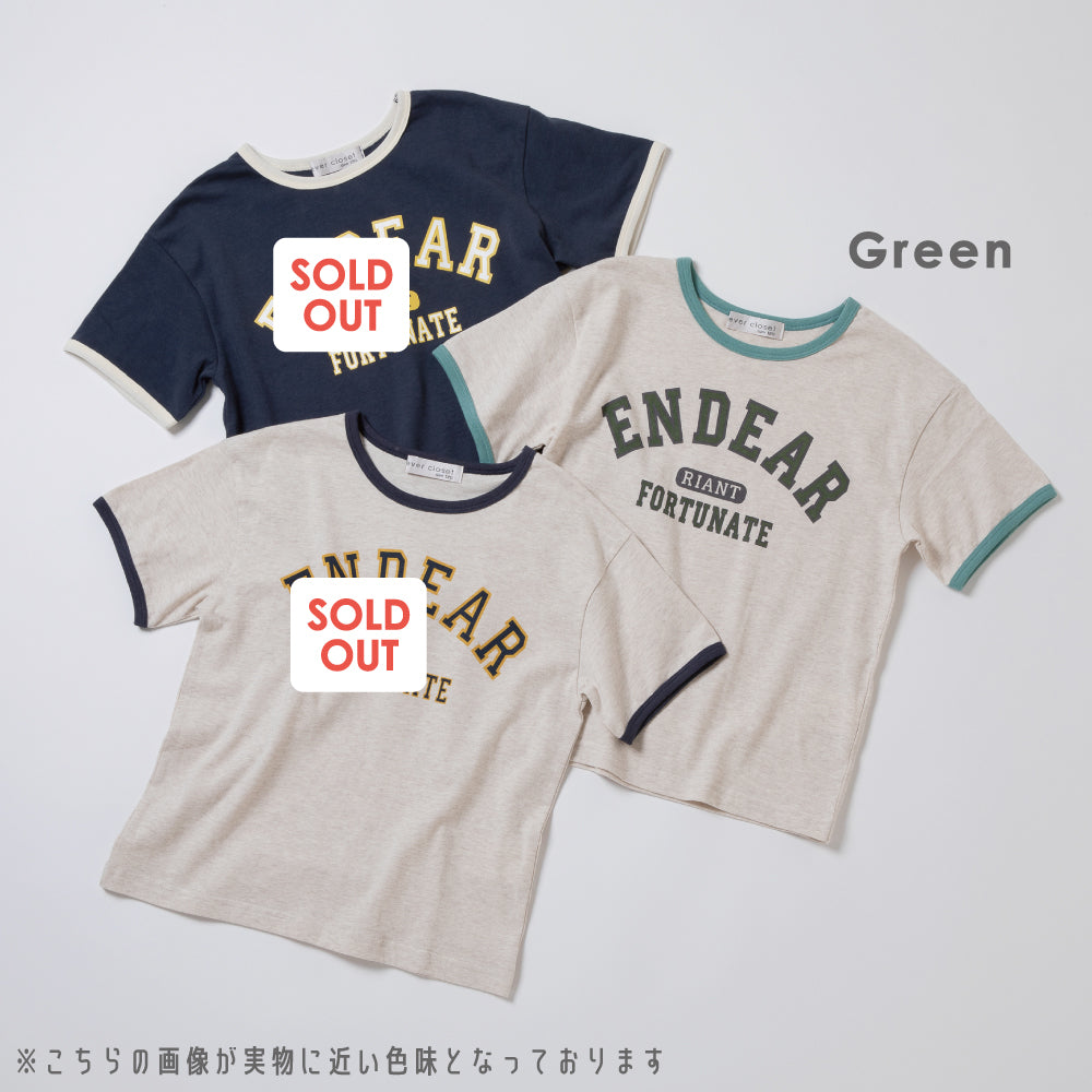 カレッジロゴ半袖Tシャツ