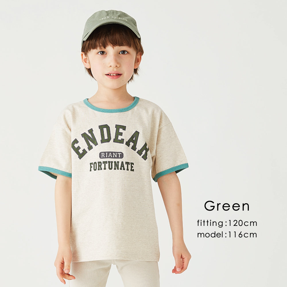 カレッジロゴ半袖Tシャツ
