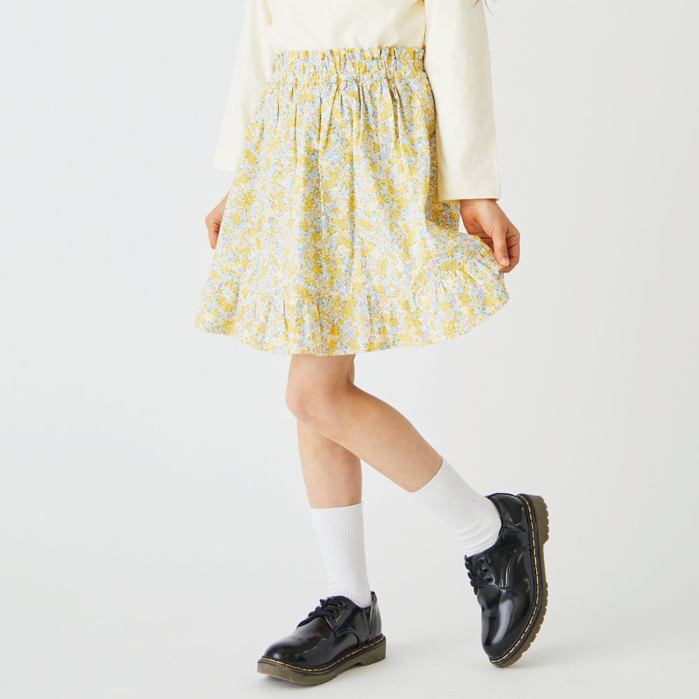 【OUTLET SALE】総柄ふんわりスカッツ