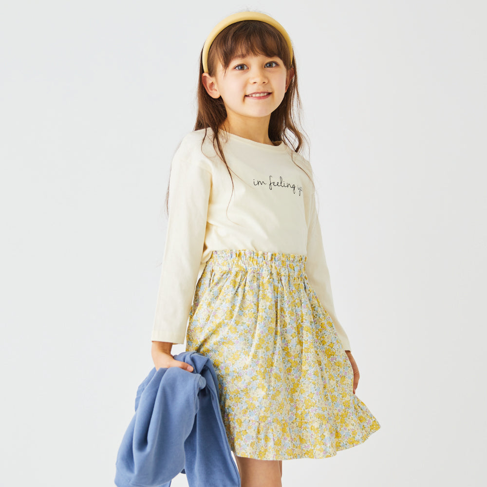 【OUTLET SALE】総柄ふんわりスカッツ