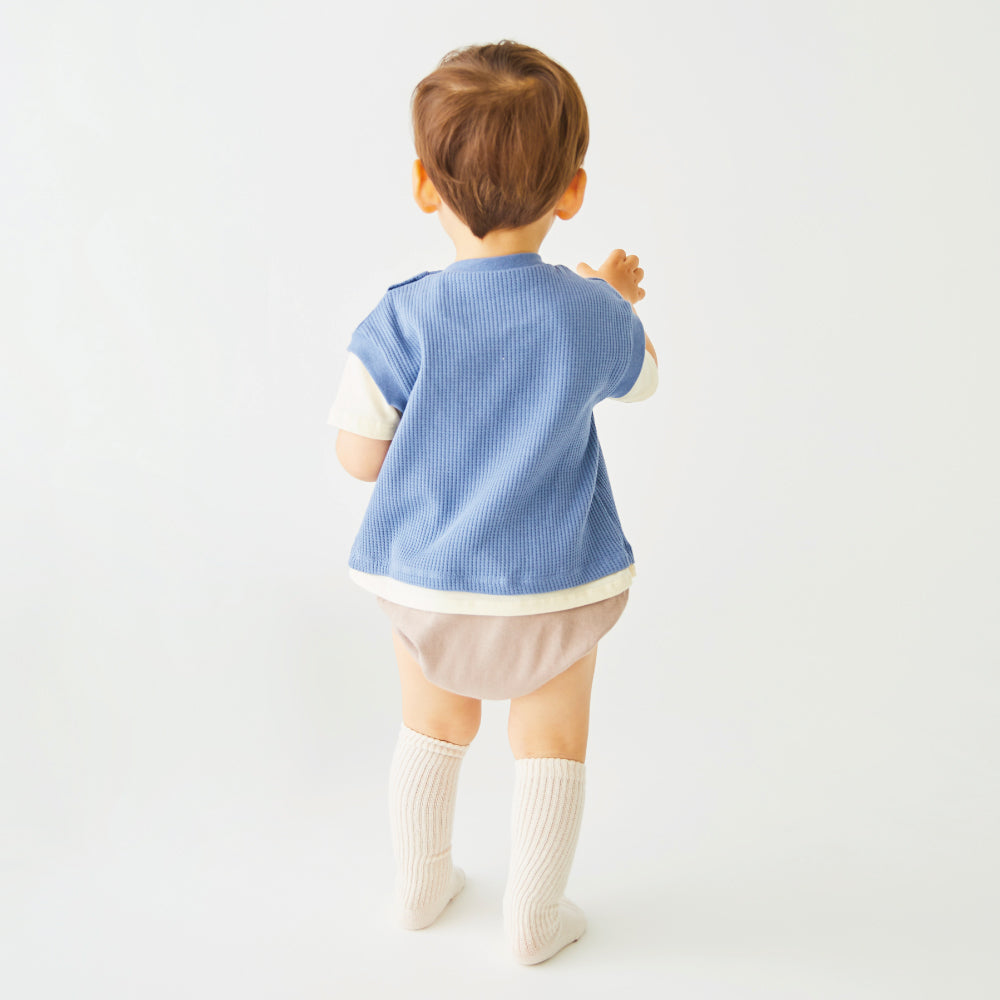 【OUTLET SALE】重ね着風ロンパース