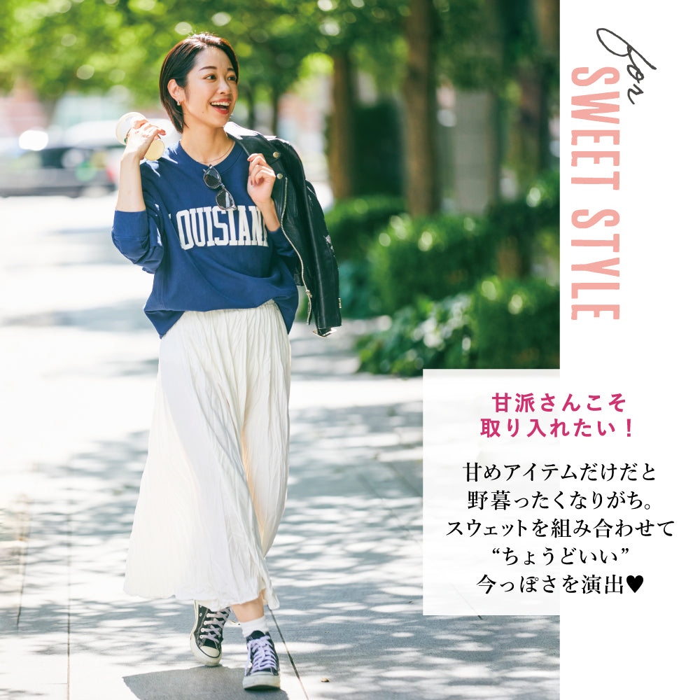 【夏割】 【Ladies】カレッジロゴスウェット