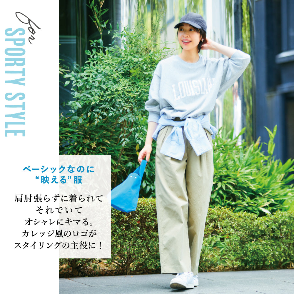【夏割】 【Ladies】カレッジロゴスウェット