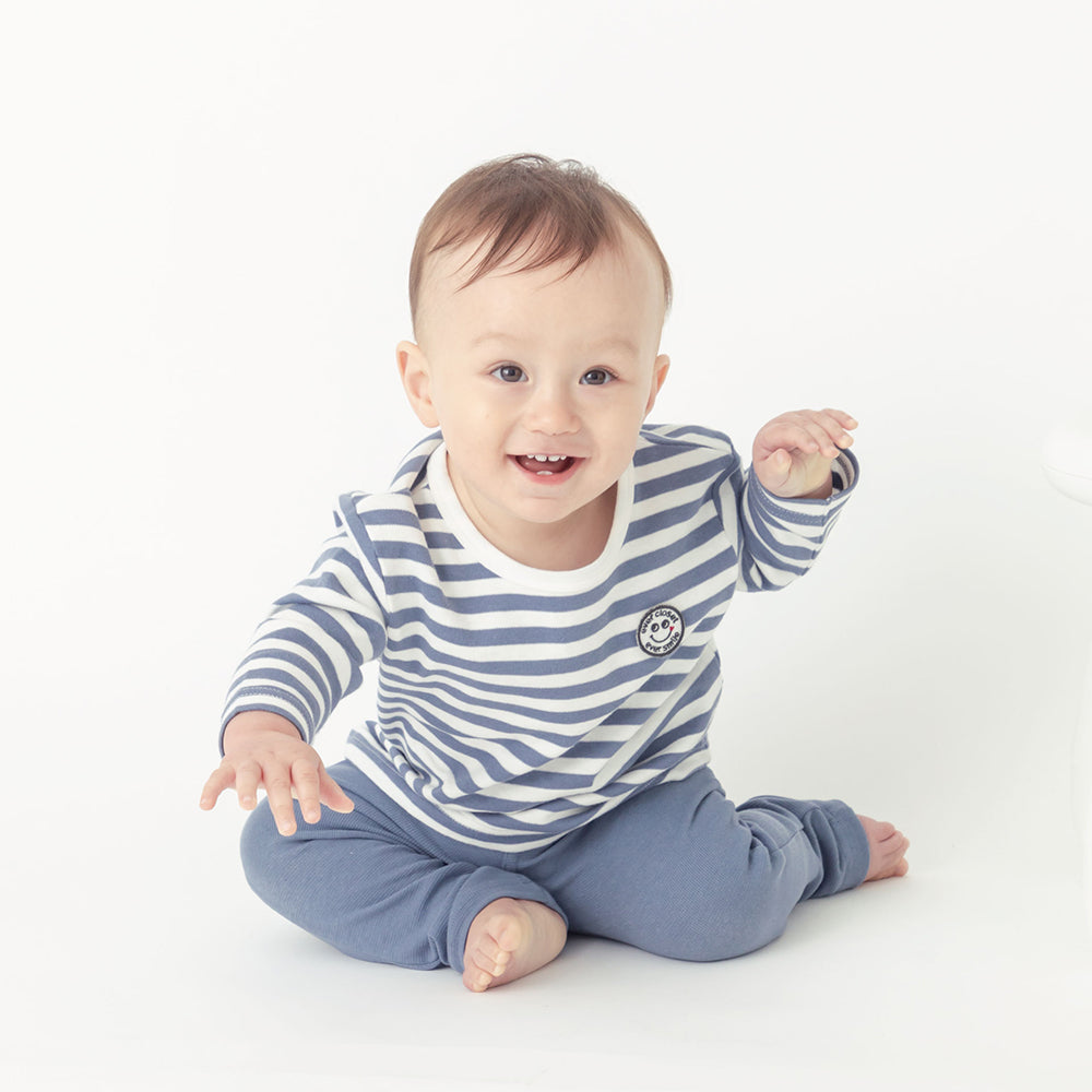 【Baby】ボーダー長袖Tシャツ