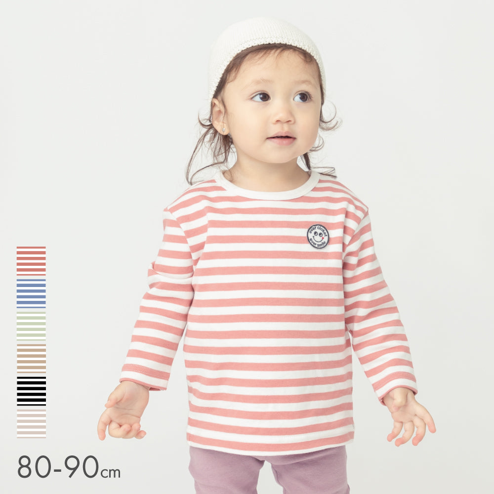 【Baby】ボーダー長袖Tシャツ