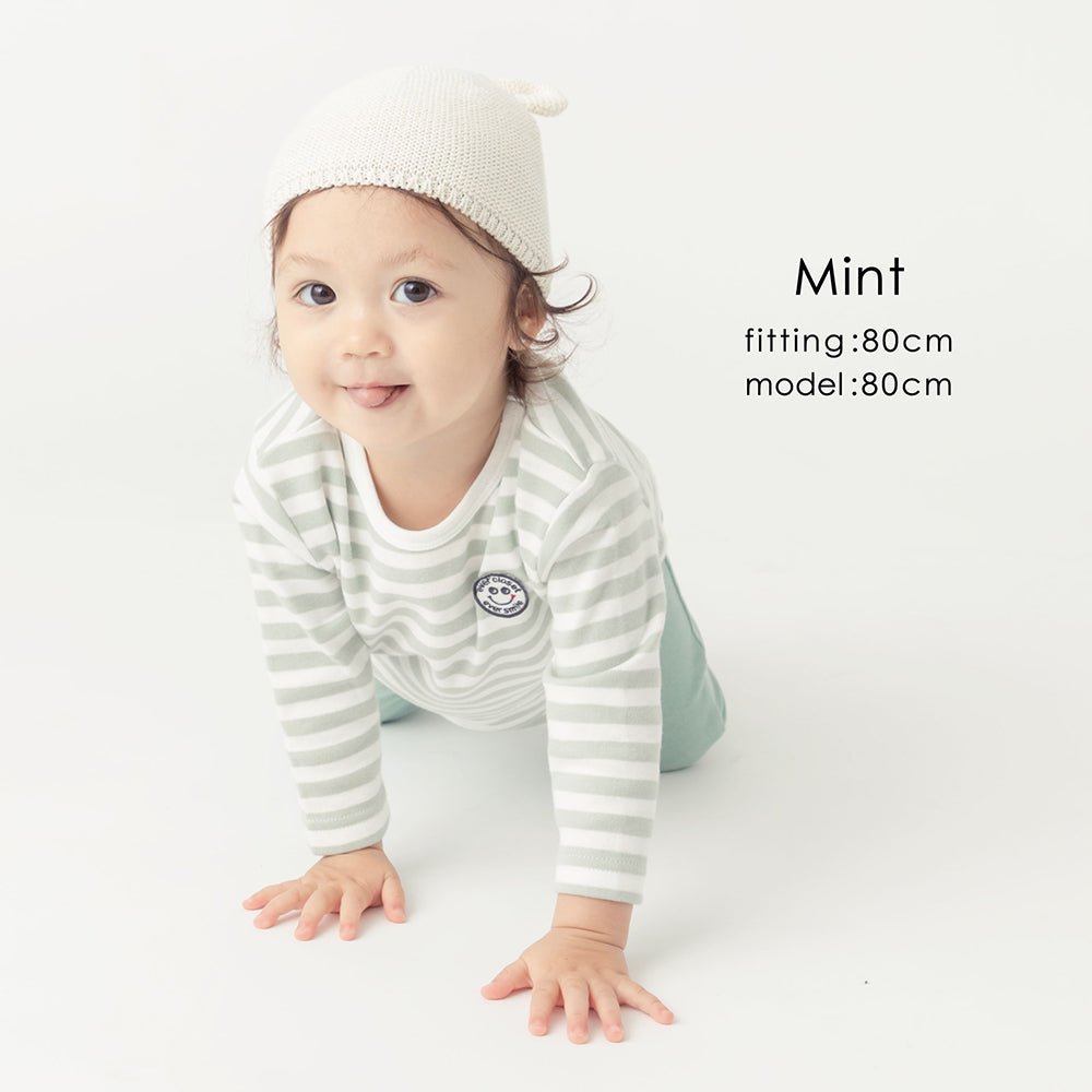 【Baby】ボーダー長袖Tシャツ