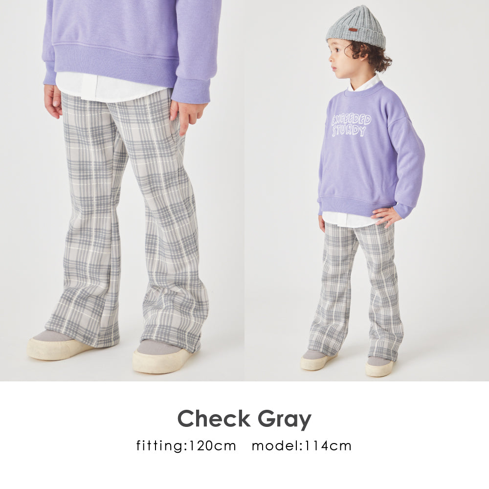 【冬割】裏起毛 フレアパンツ