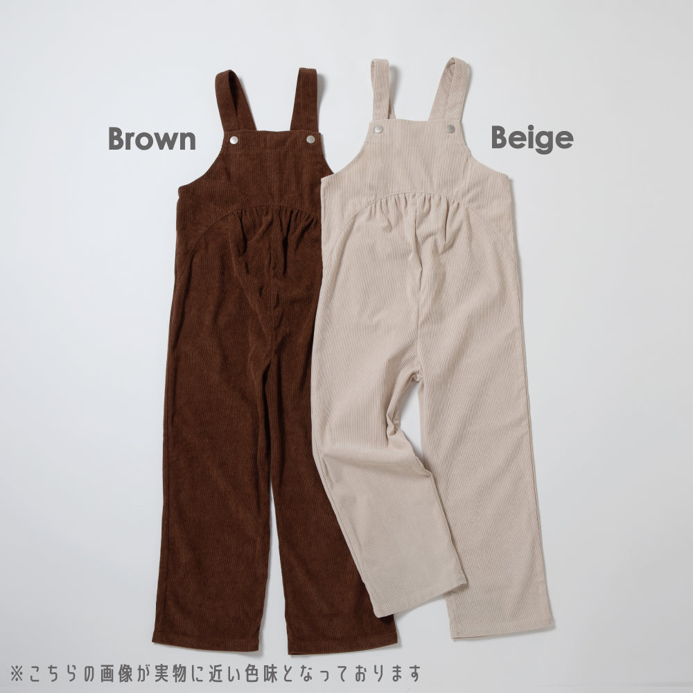 コーデュロイ サロペット