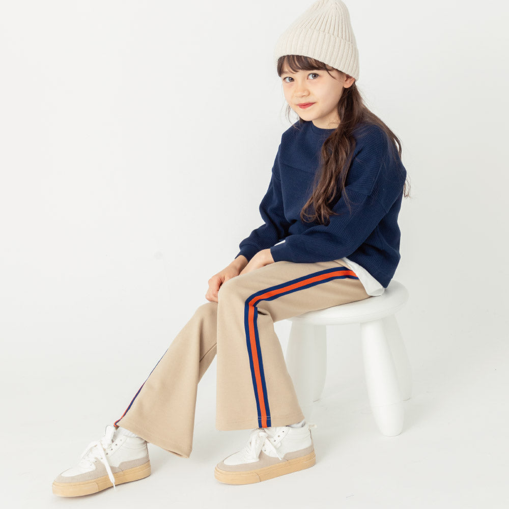 サイドライン フレアパンツ