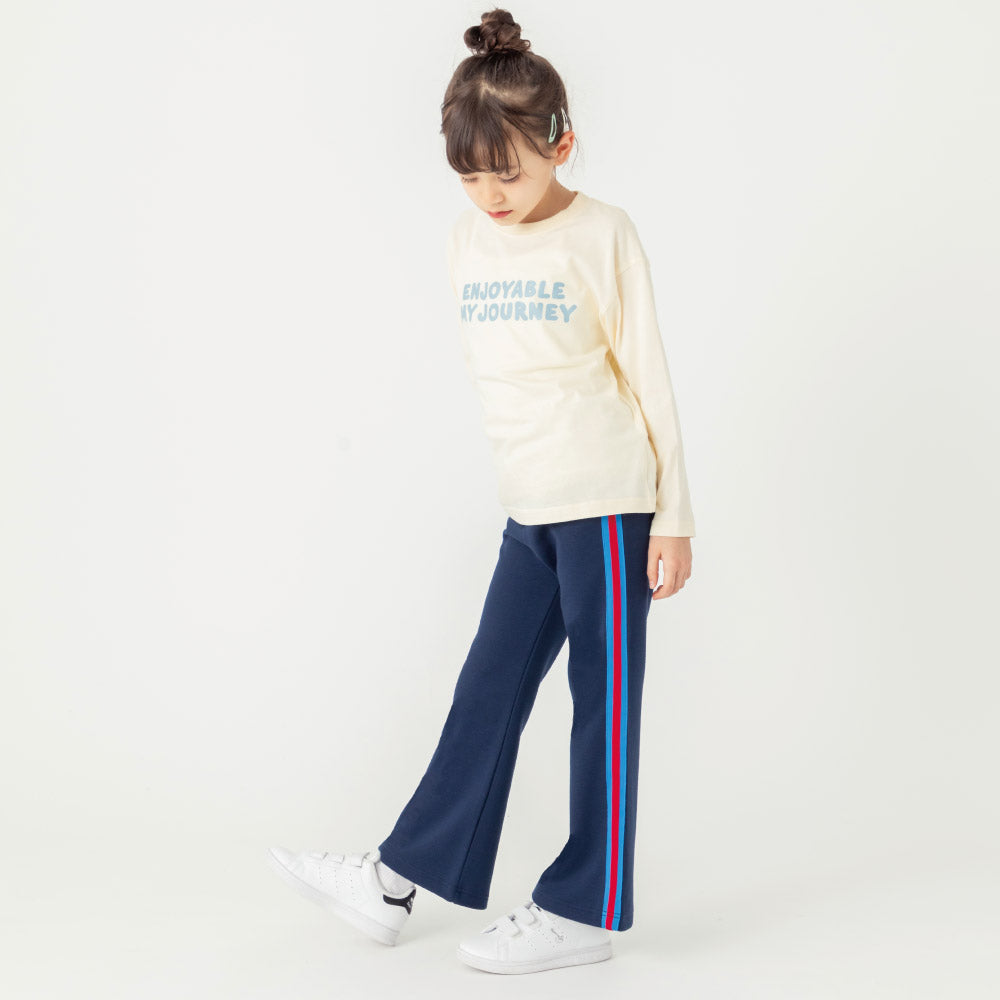 サイドライン フレアパンツ