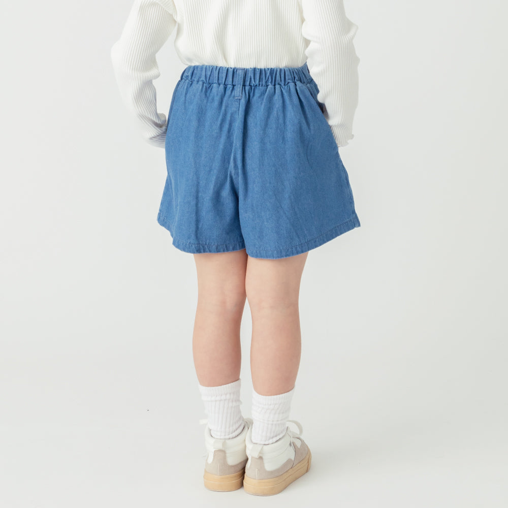 デニムプリーツキュロット