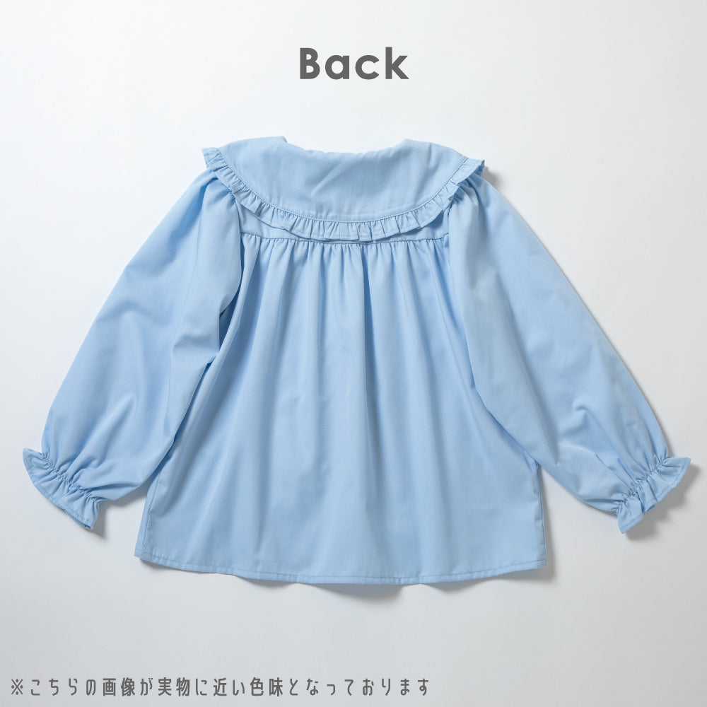 丸襟 布帛ブラウス