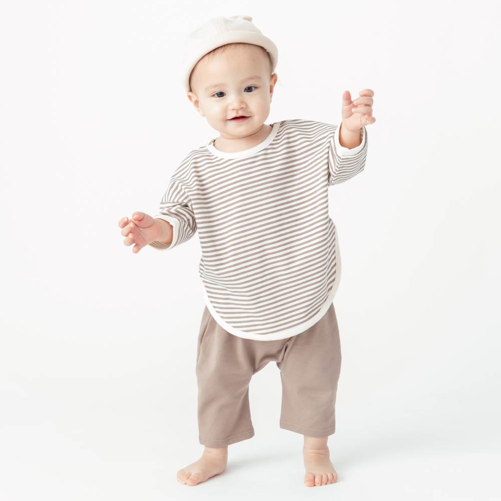 ベビー ボーダー7分袖Tシャツ
