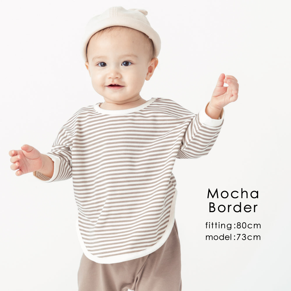 ベビー ボーダー7分袖Tシャツ