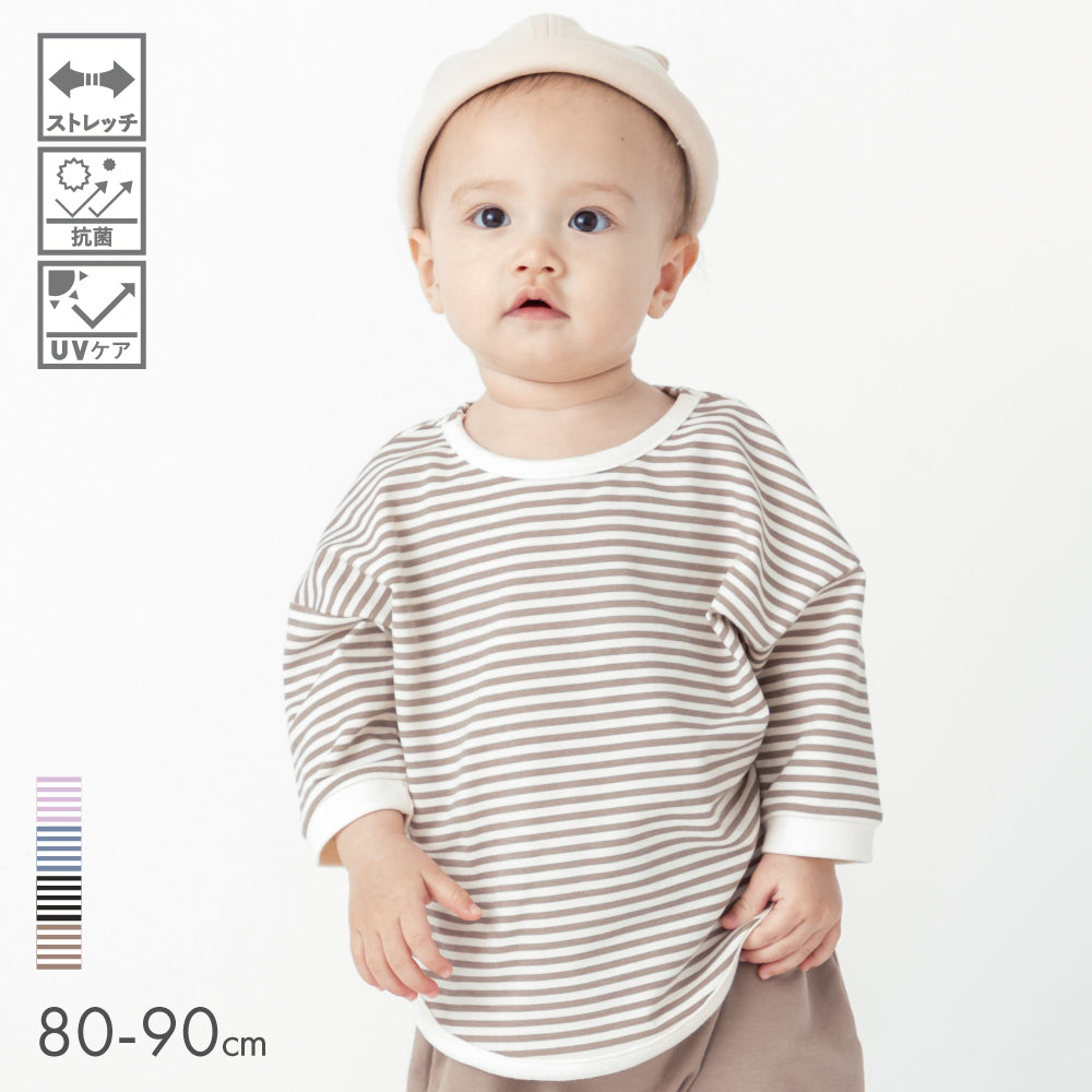 ベビー ボーダー7分袖Tシャツ