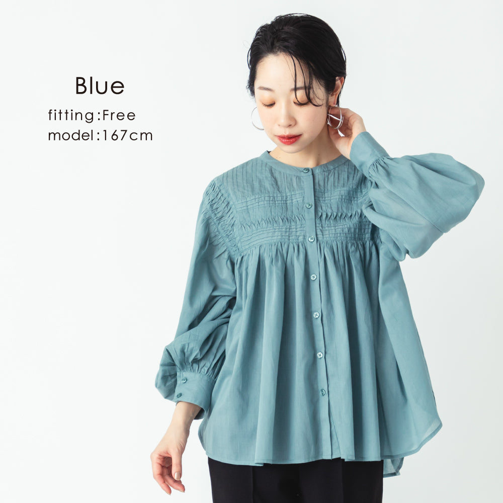 【夏割】 【Ladies】 インド綿 シアーブラウス