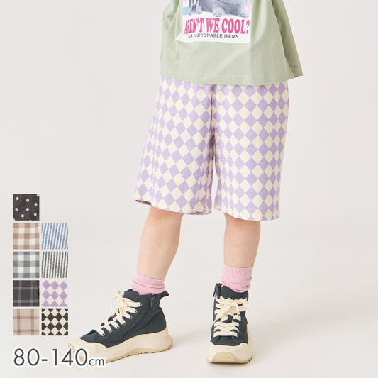 総柄ハーフパンツ