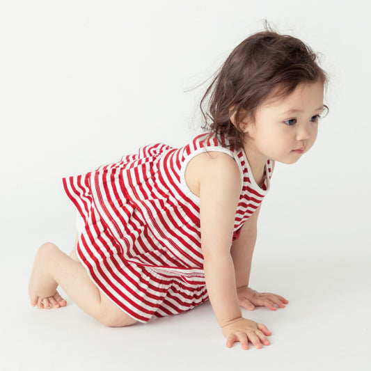 ベビーボーダーワンピース ブルマ付き