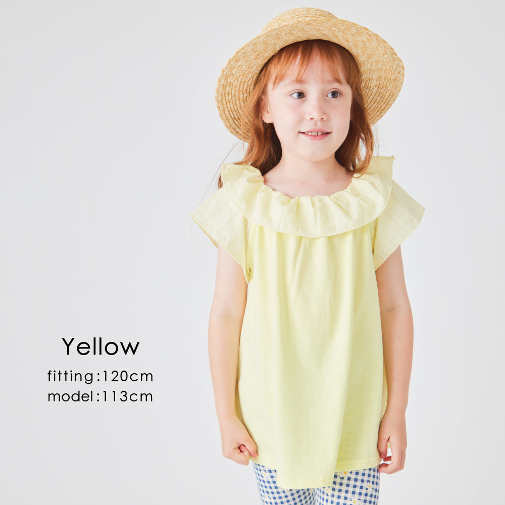 襟フリル Tシャツ