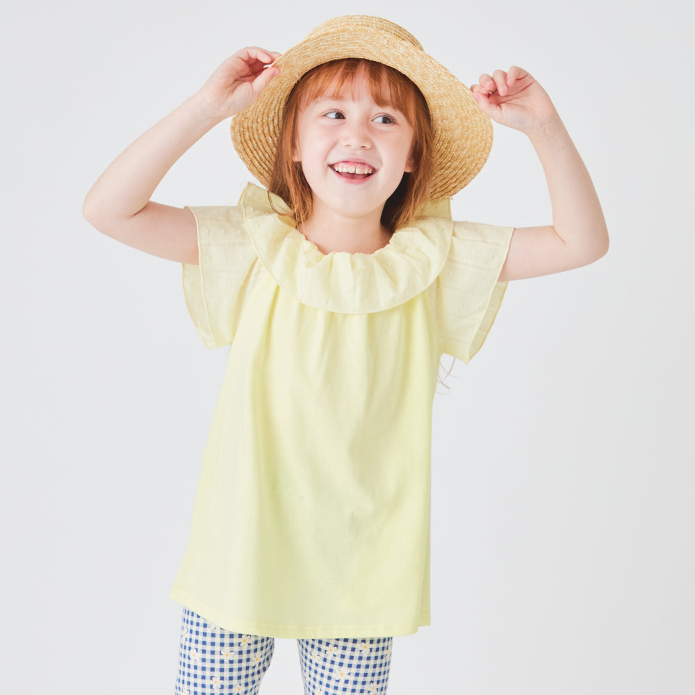 襟フリル Tシャツ