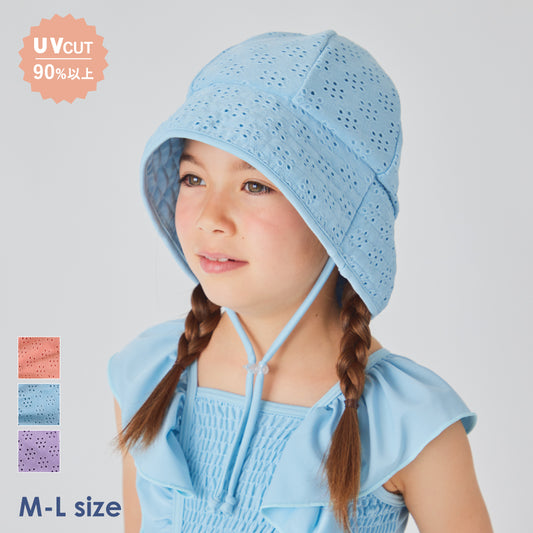 UVカット90%以上 フラワースイムハット