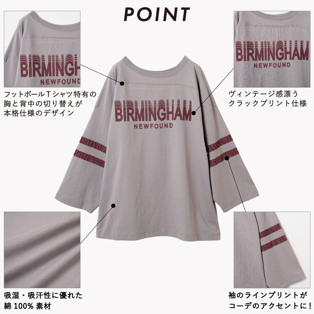 【夏割】 【Ladies】フットボールTシャツ