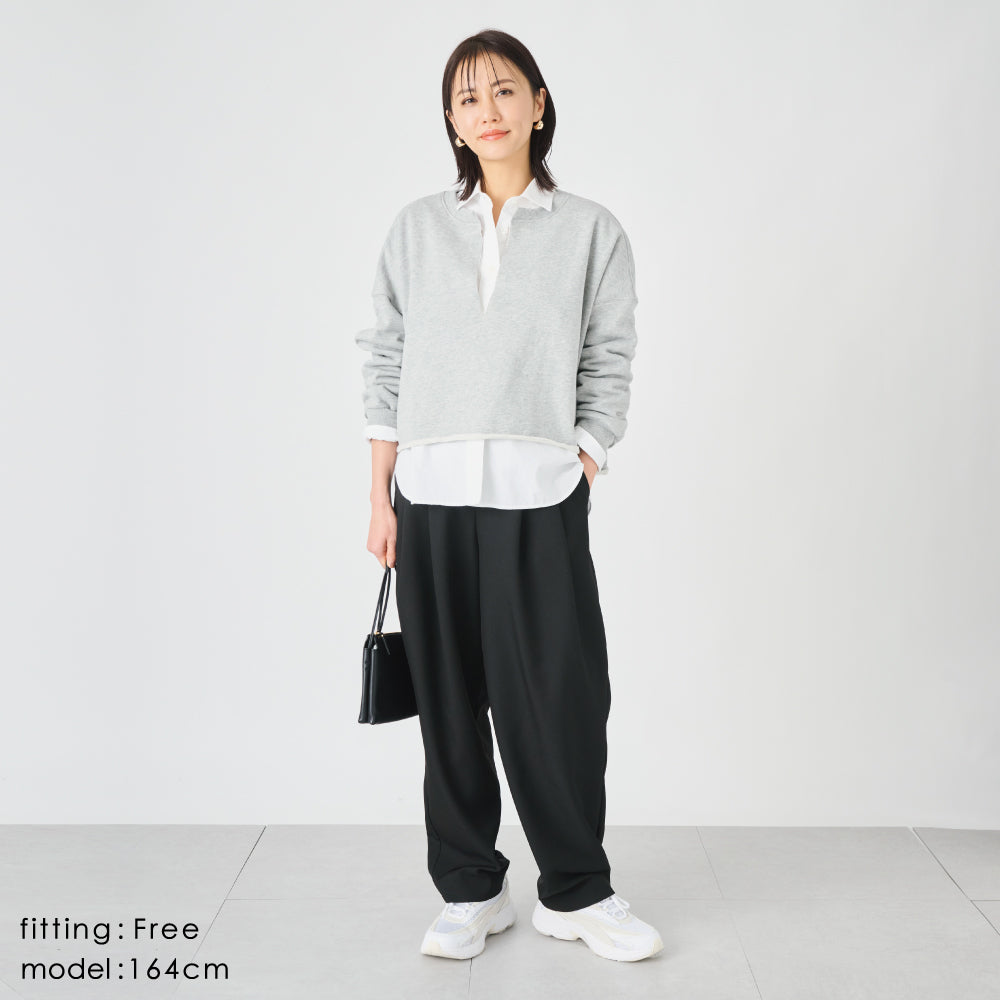 【夏割】 【Ladies】 スキッパースウェット