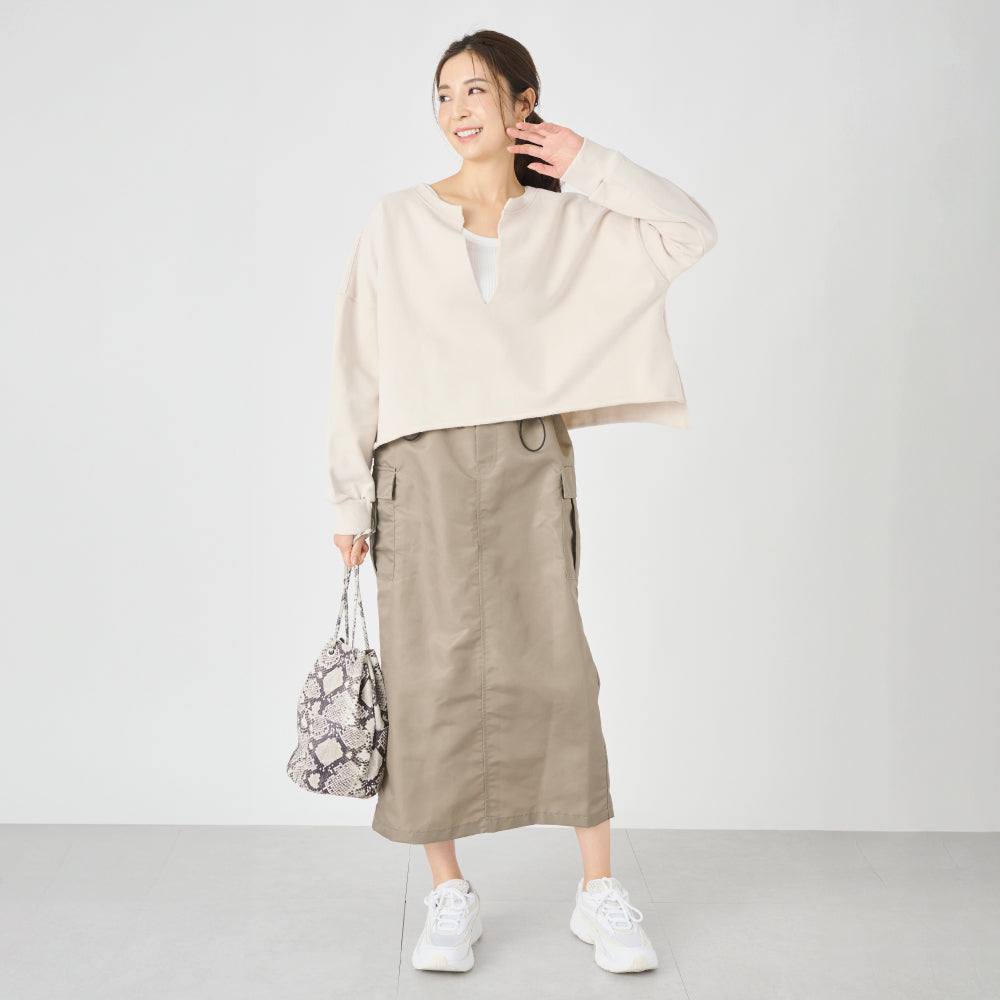 【夏割】 【Ladies】 スキッパースウェット