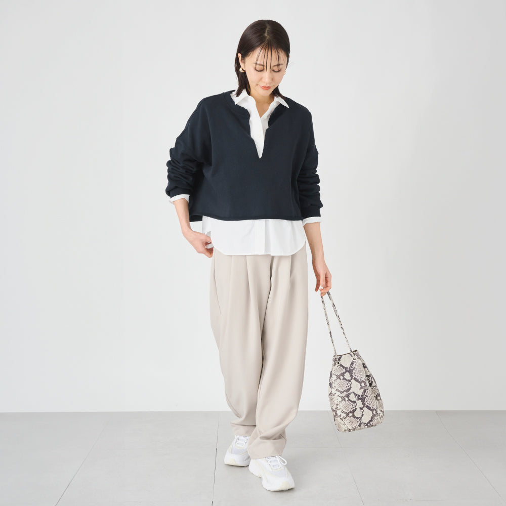 【夏割】 【Ladies】 スキッパースウェット