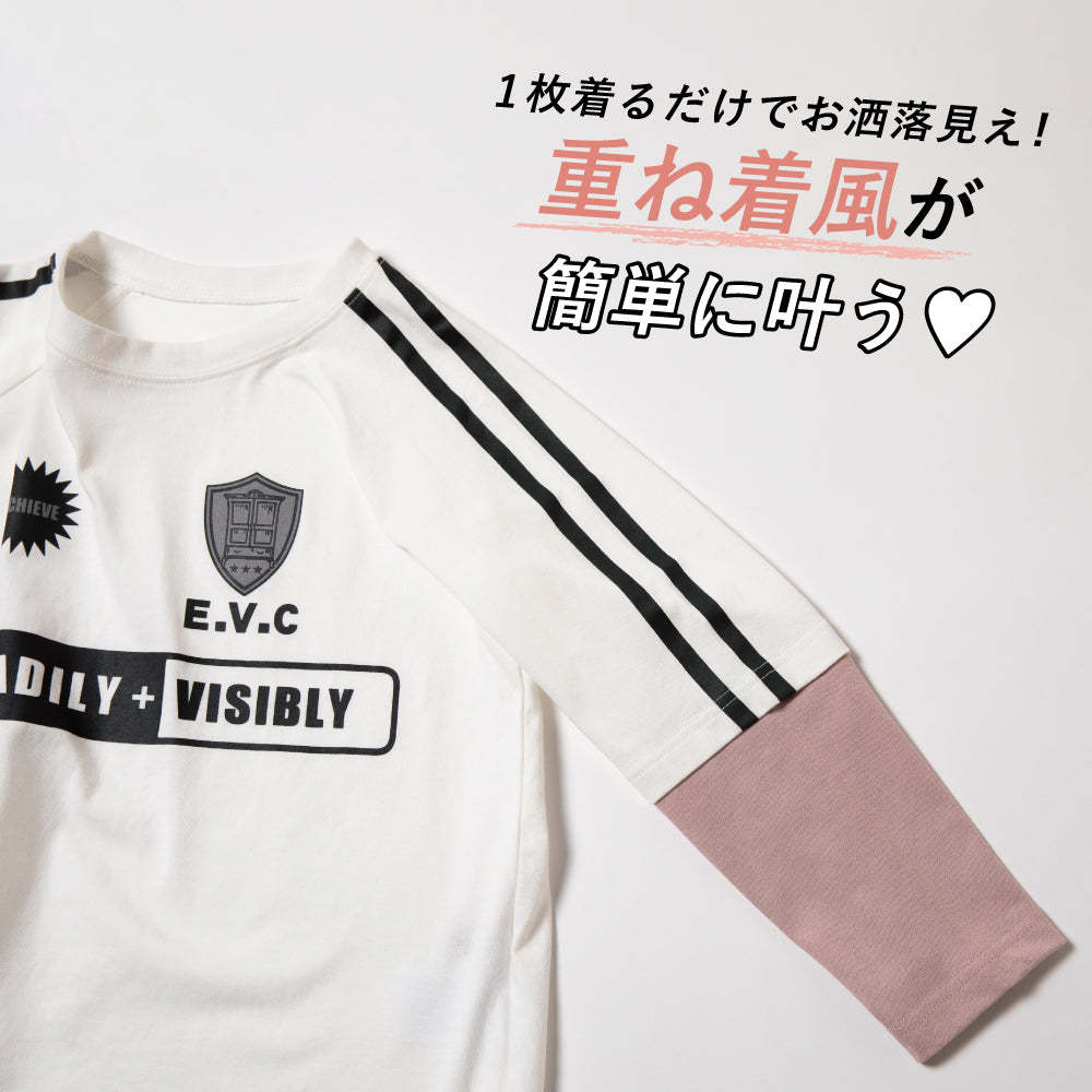 レイヤード長袖Tシャツ