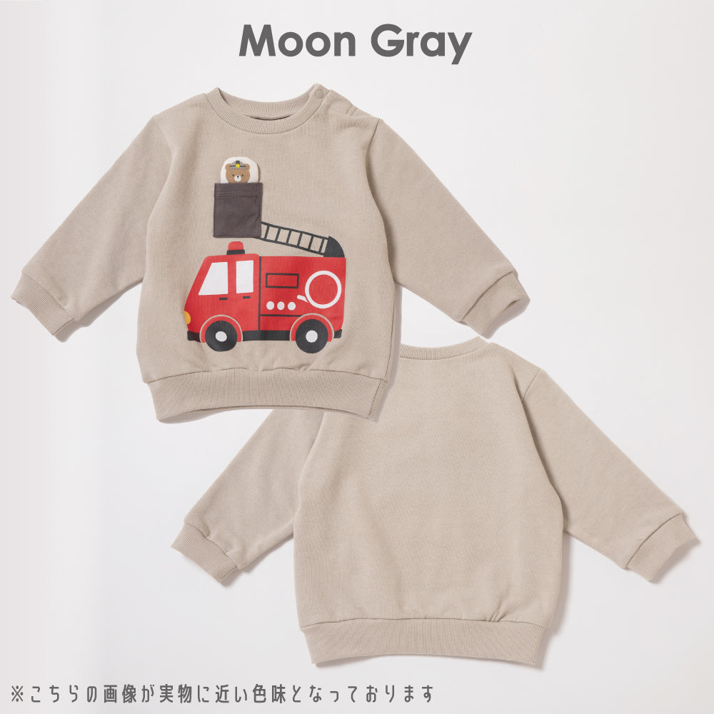 ベビー 知育スウェット(消防車)