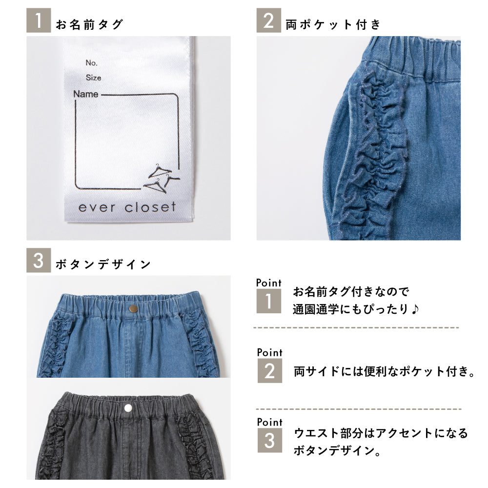 【GW応援割】フリルデニムパンツ