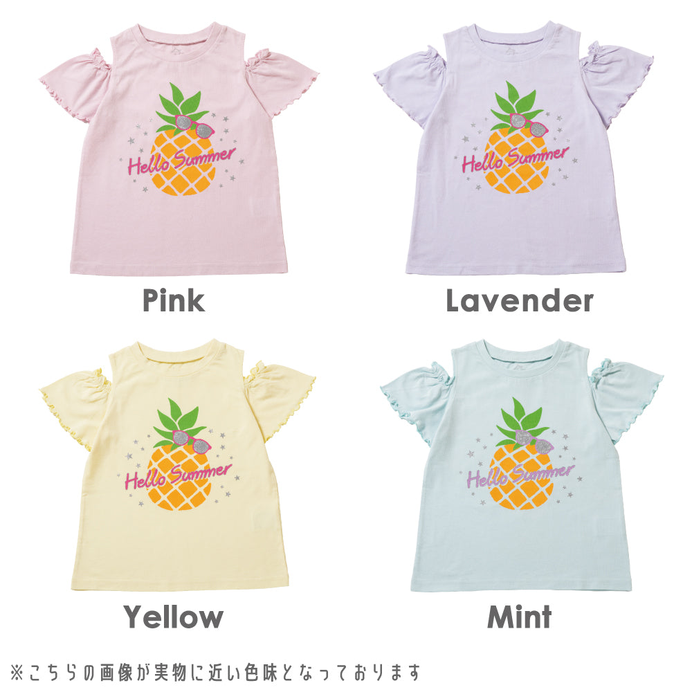オープンショルダーTシャツ