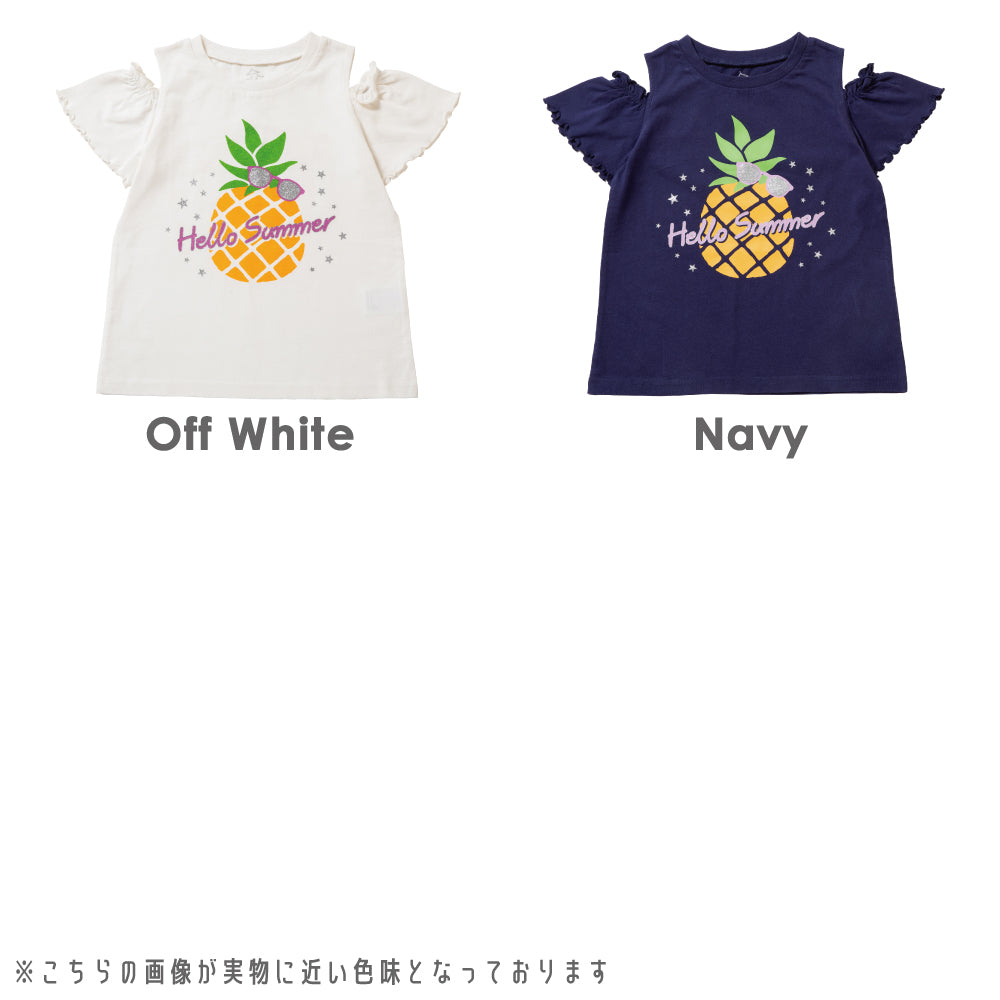 オープンショルダーTシャツ