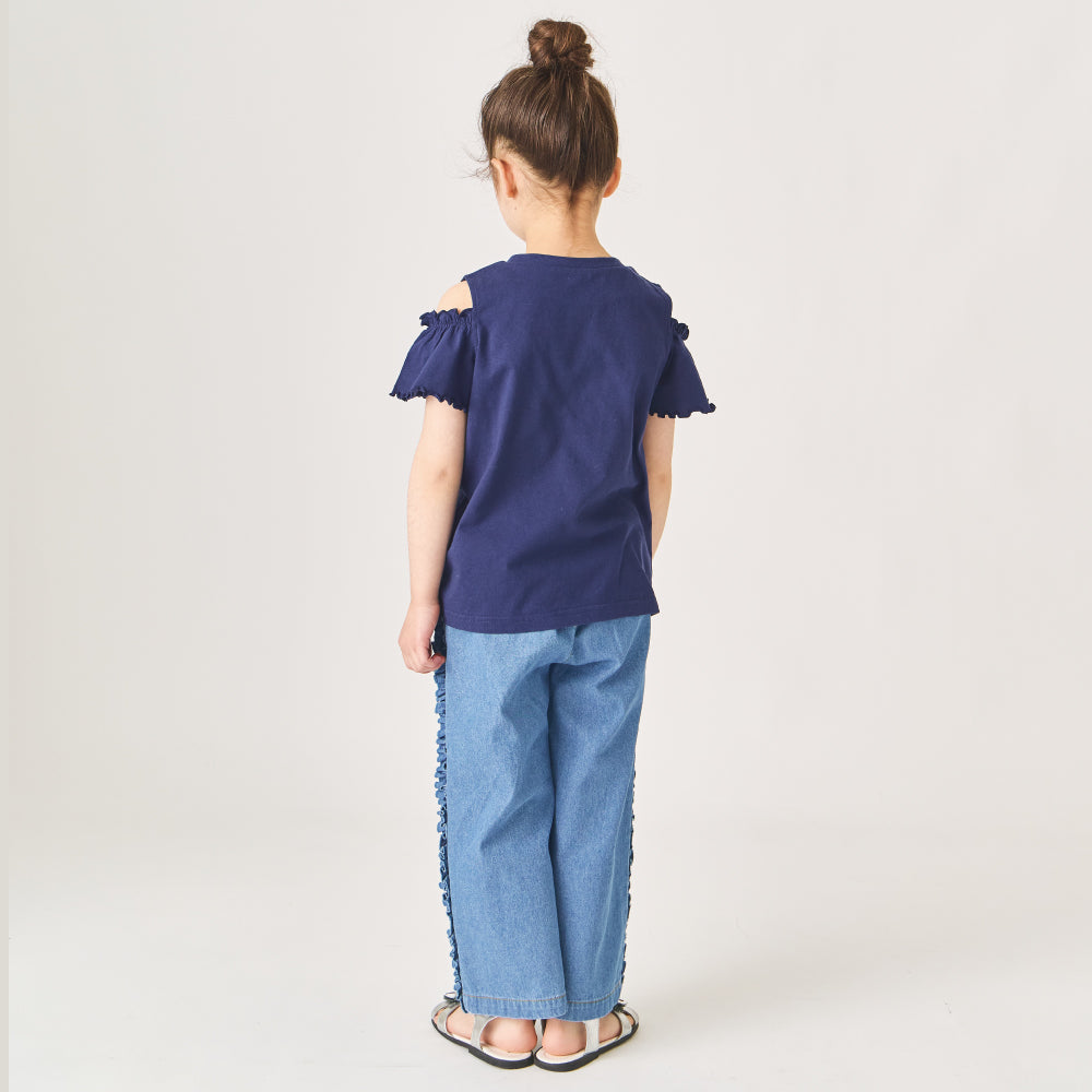 オープンショルダーTシャツ