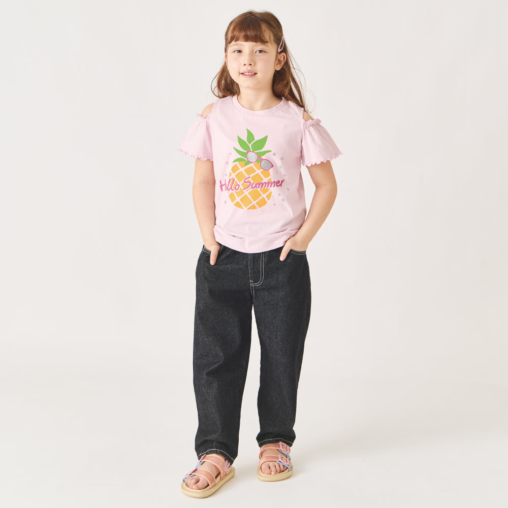 オープンショルダーTシャツ