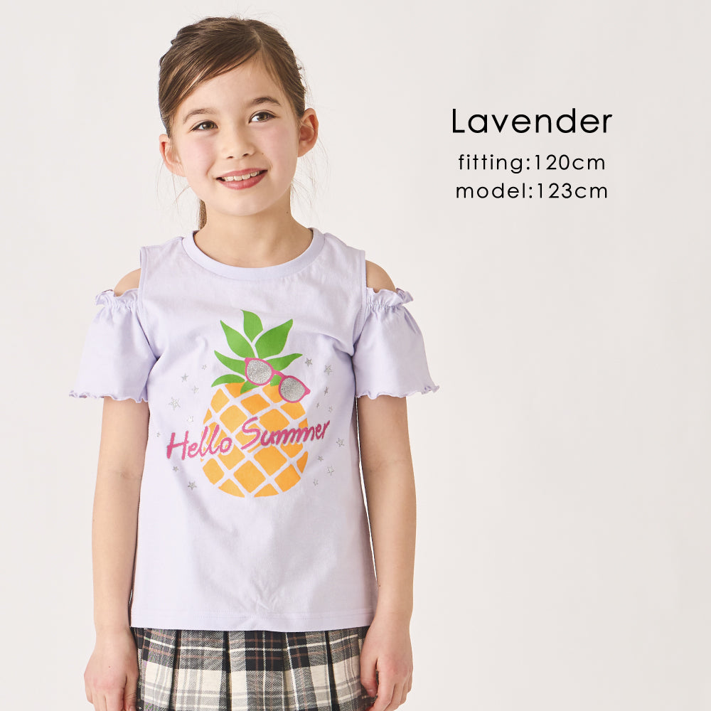 オープンショルダーTシャツ