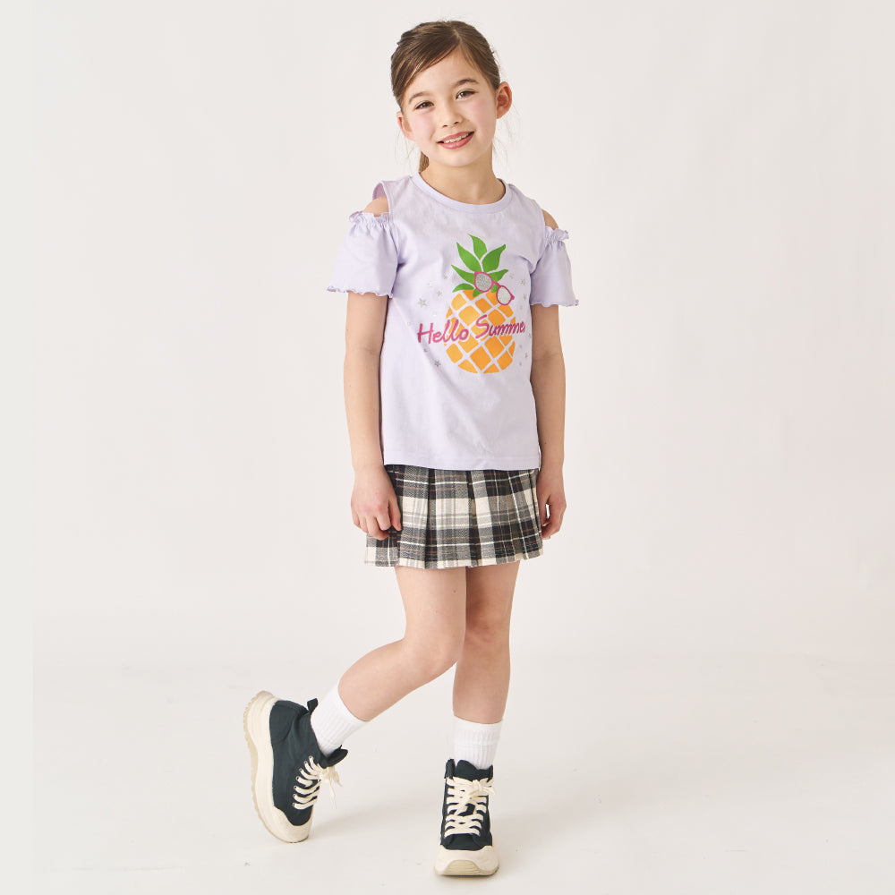 オープンショルダーTシャツ